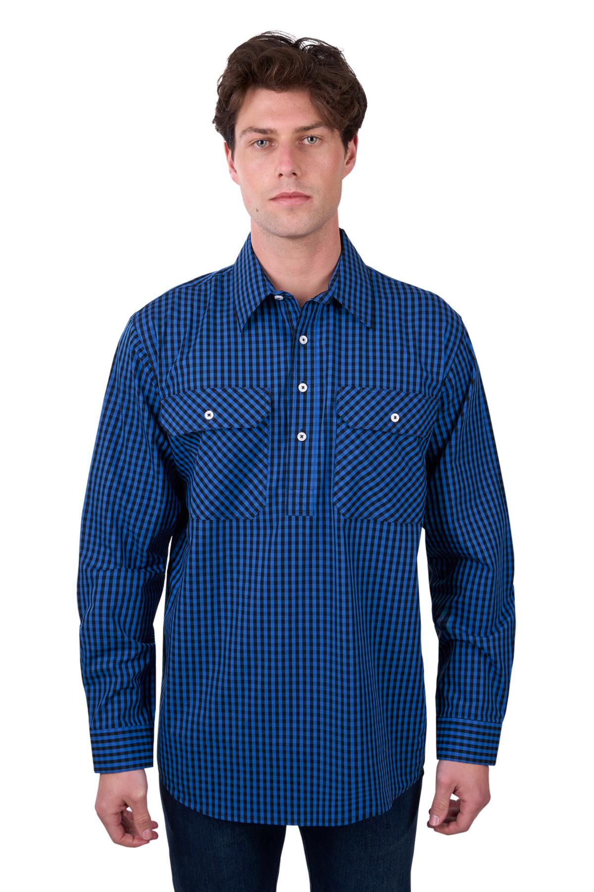 Hard Slog Men's Astell 1/2 button Shirt - The Trading Stables