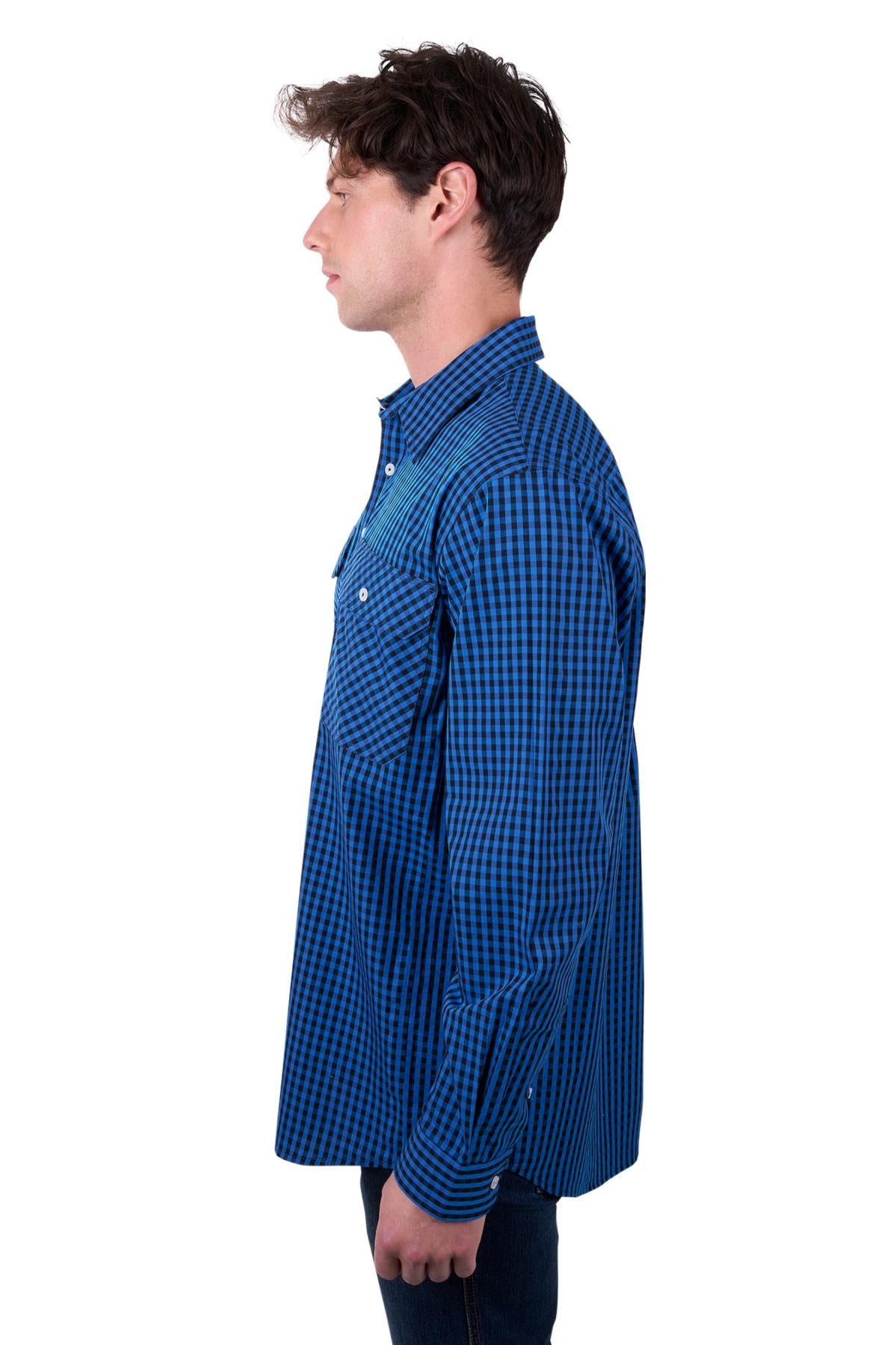 Hard Slog Men's Astell 1/2 button Shirt - The Trading Stables