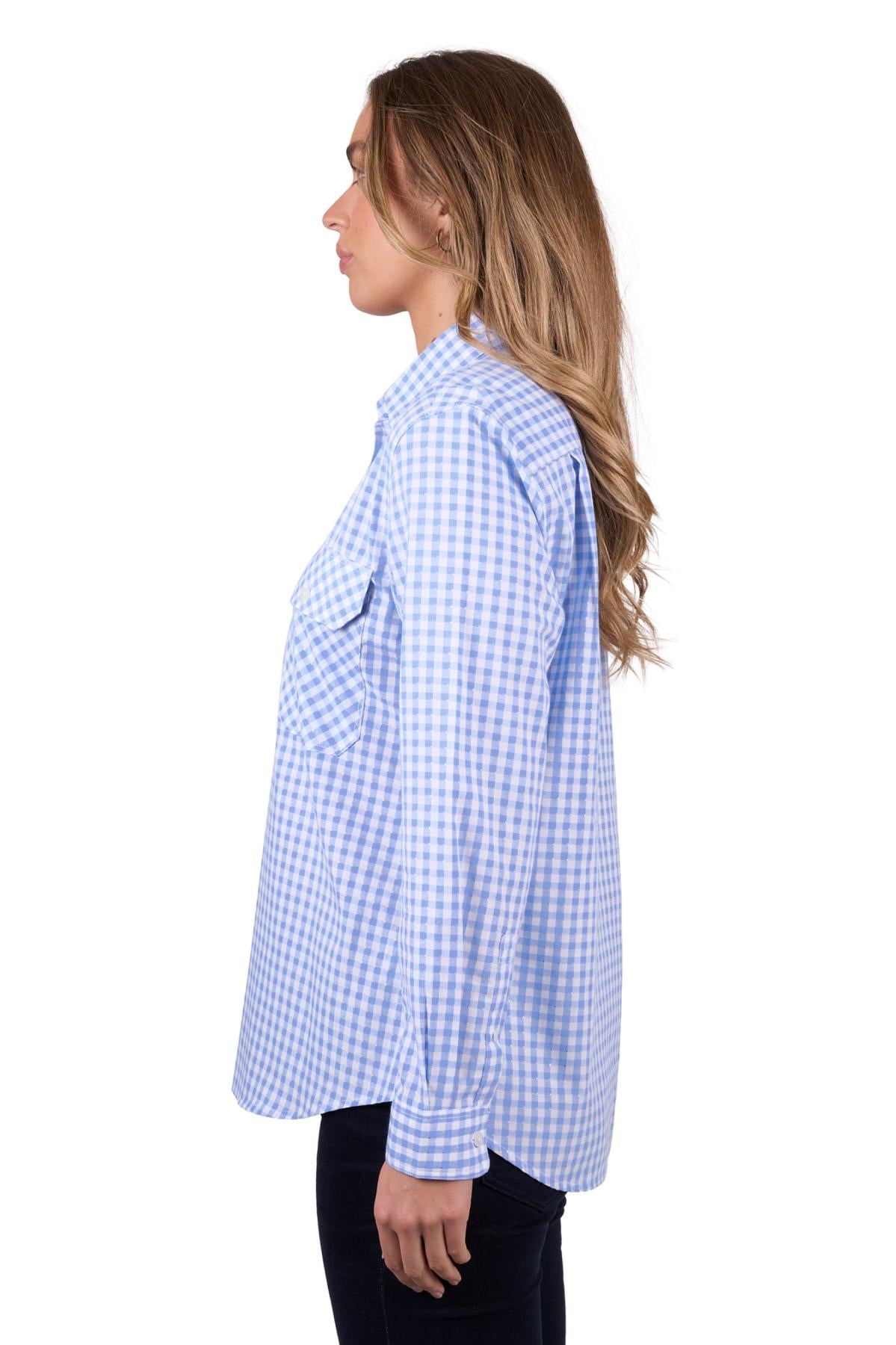 Hard Slog Womens Rux Half Button Shirt - The Trading Stables