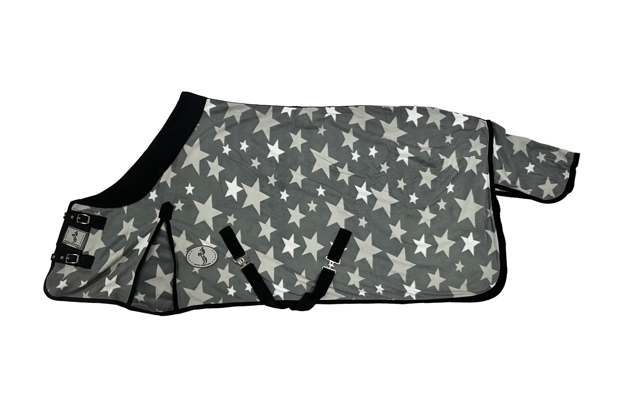 Chetak Grey Star Polar Fleece Rug