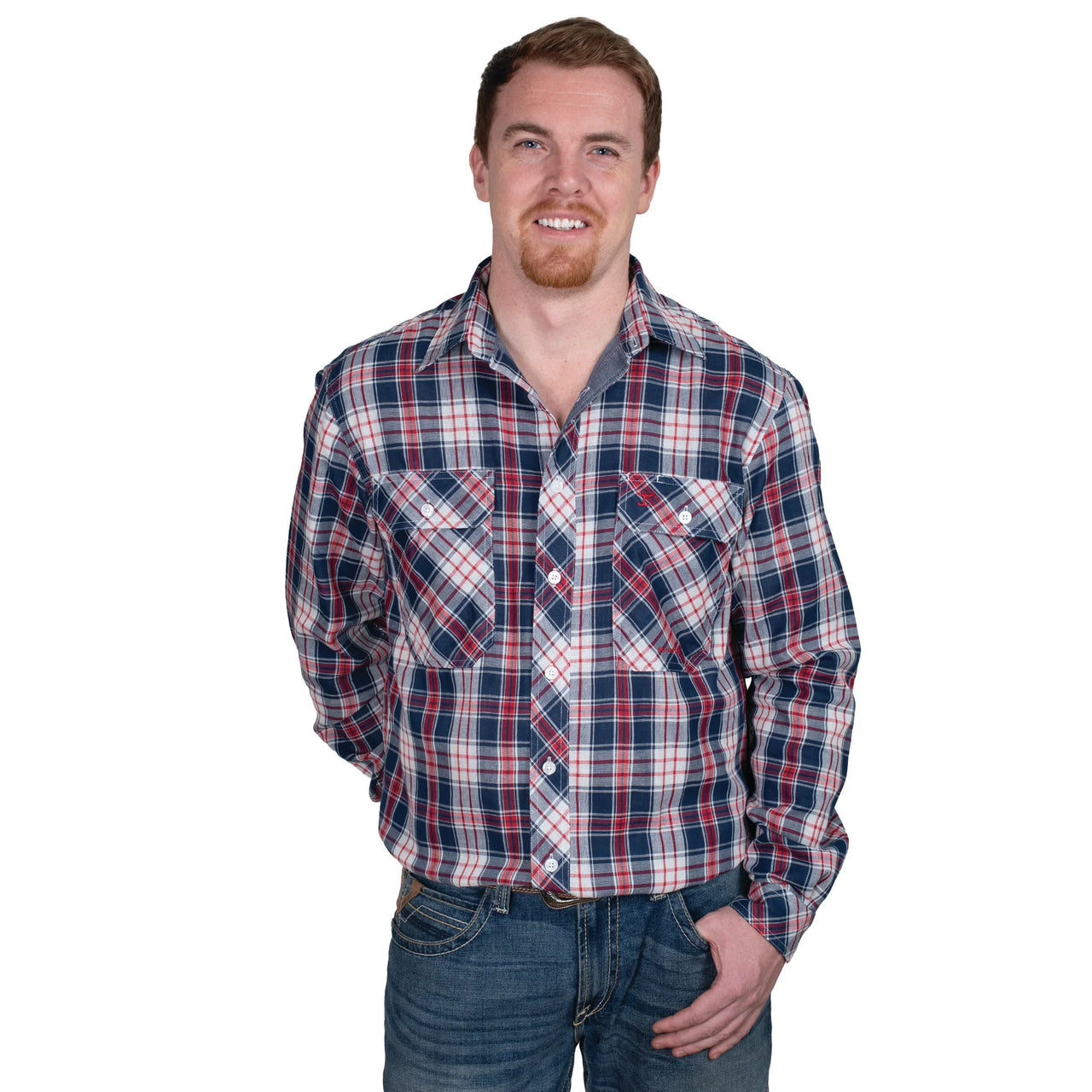 Just Country Austin Full Button Print Workshirt