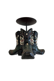 Western Boot Candle Holder - The Trading Stables