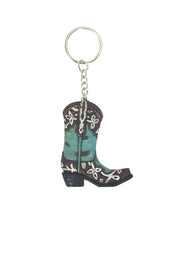 Turquoise Boot Keychain - The Trading Stables