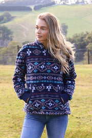 Pure Western Women's Luna 1/4 Zip Pullover - The Trading Stables