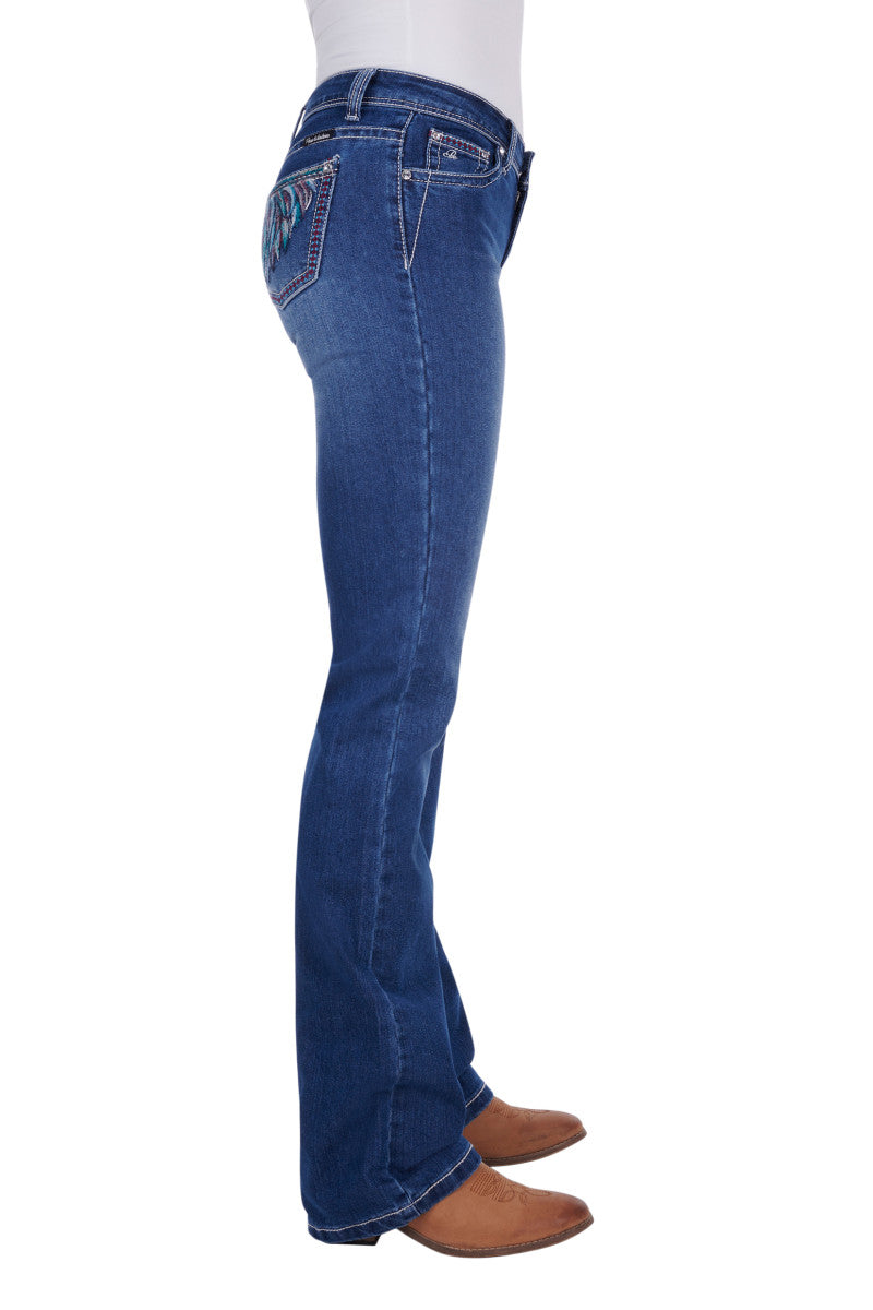 Pure Western Women's Skylar Relaxed Rider Jeans - The Trading Stables