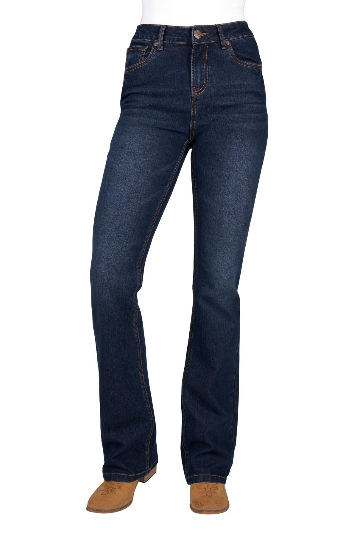 Pure Western Women's Sam Hi Rise Bootcut Jean 34 Leg