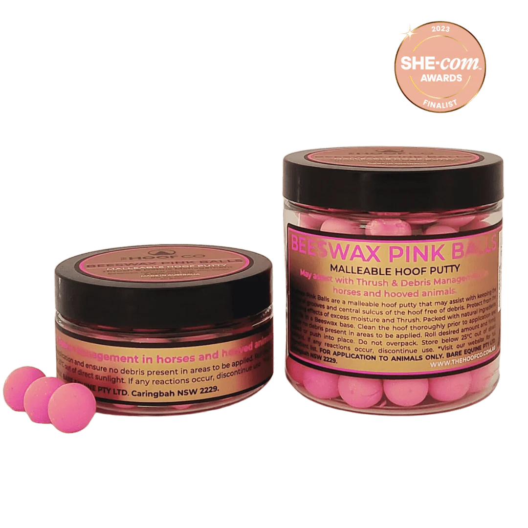 Beeswax Pink Balls - Hoof Putty For Thrush Management