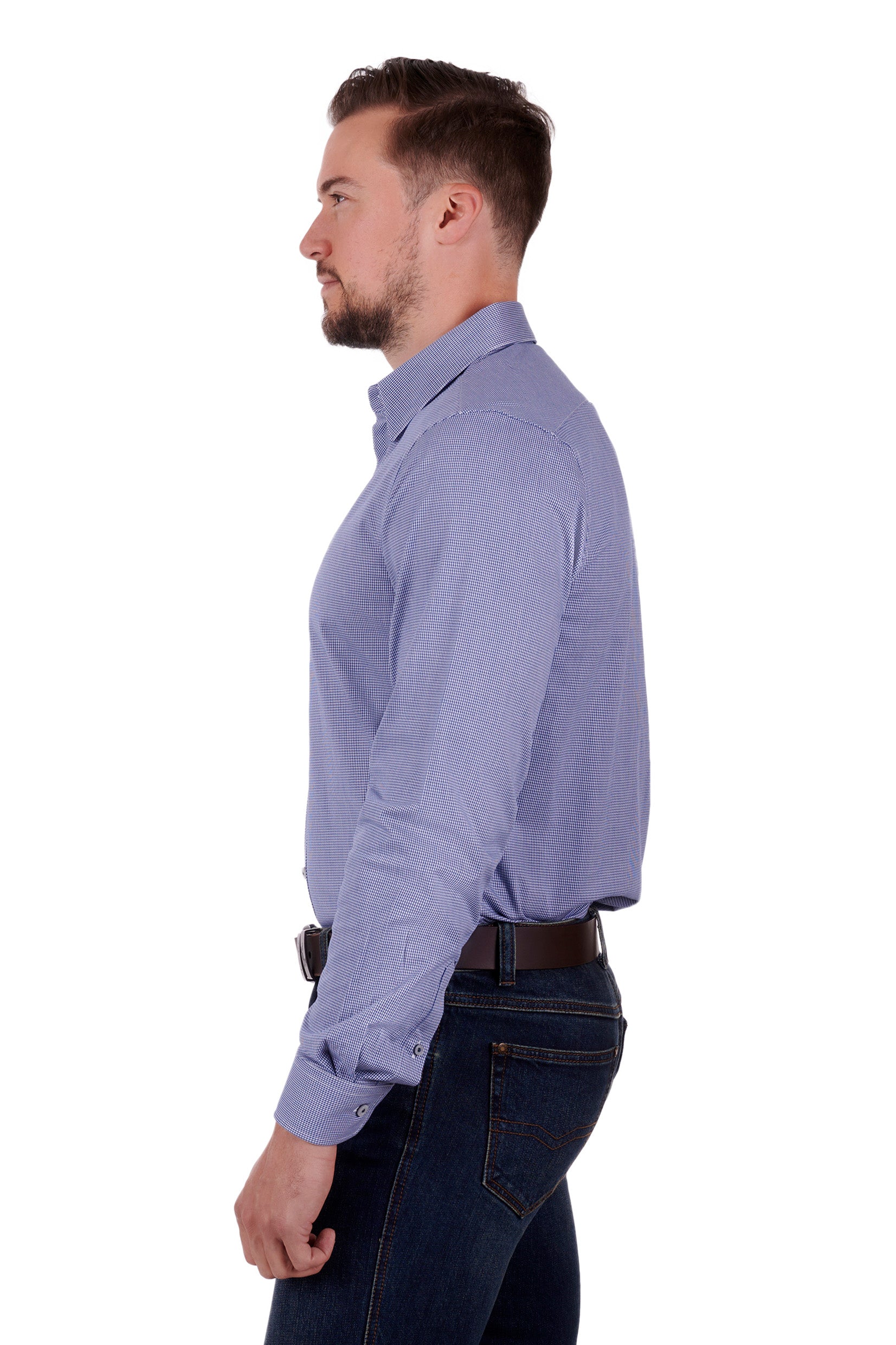 Men's Jamie Tailored Long Sleeve Shirt - The Trading Stables