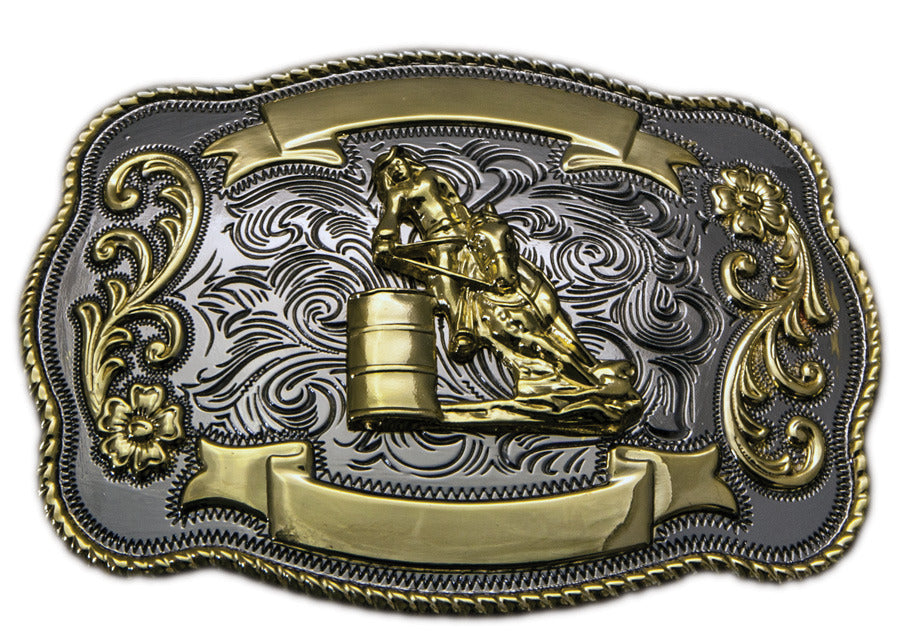 Barrel Racer Belt Buckle - The Trading Stables