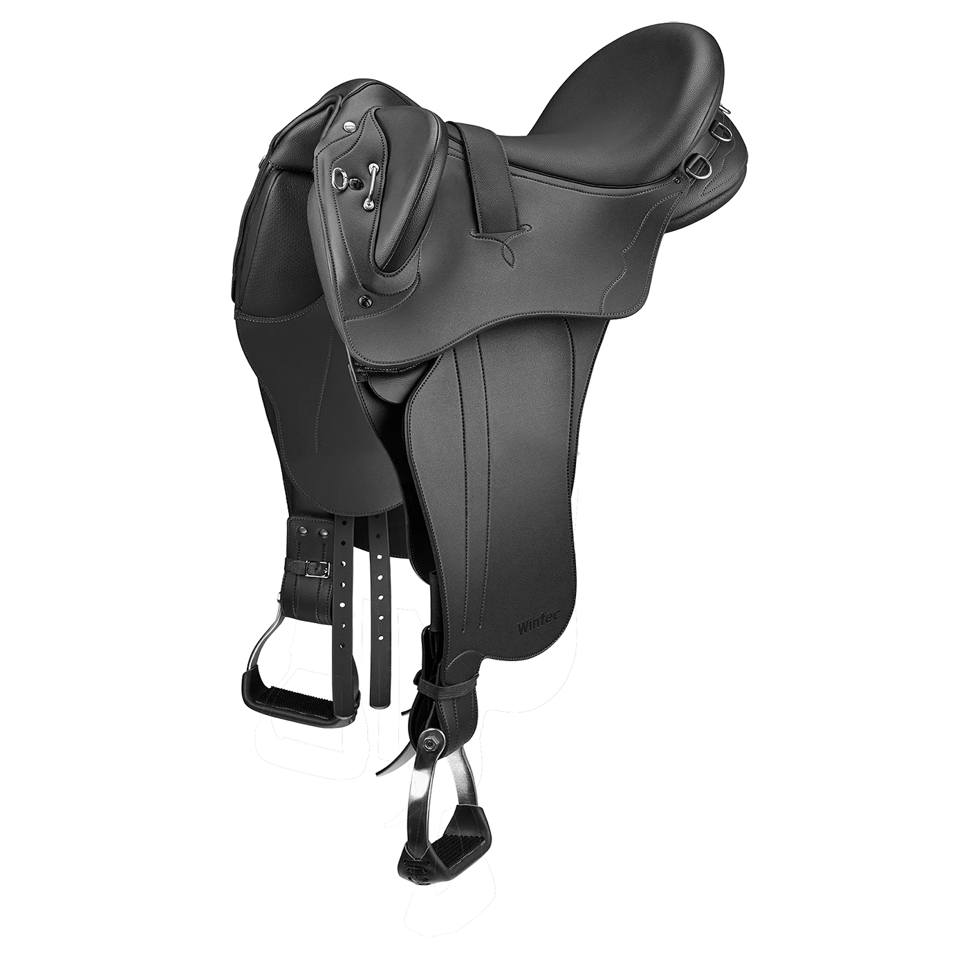 Wintec 500 Stock with Swinging Short Fender Flock - The Trading Stables