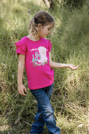 Wrangler Girl's Scout Short Sleeve Tee - The Trading Stables