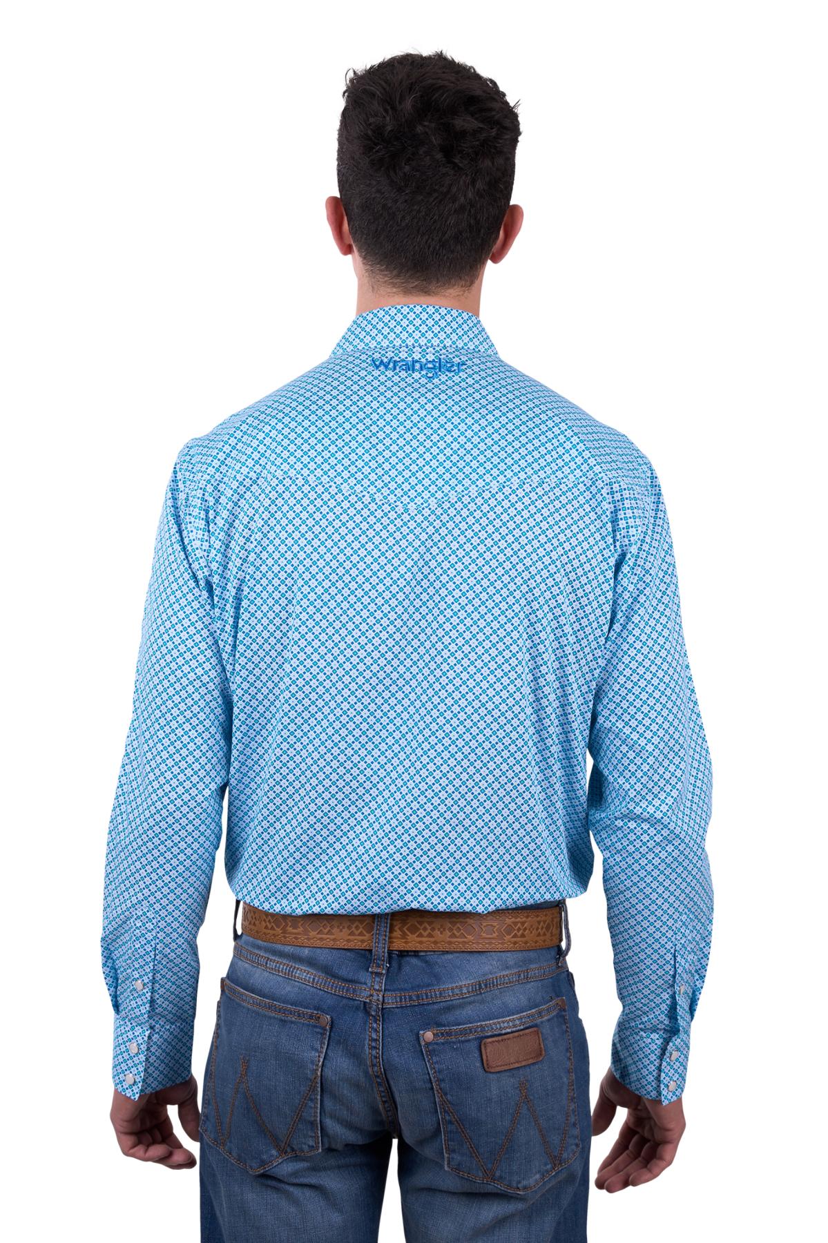 Wrangler Men's Jude Logo Long Sleeve Shirt - The Trading Stables
