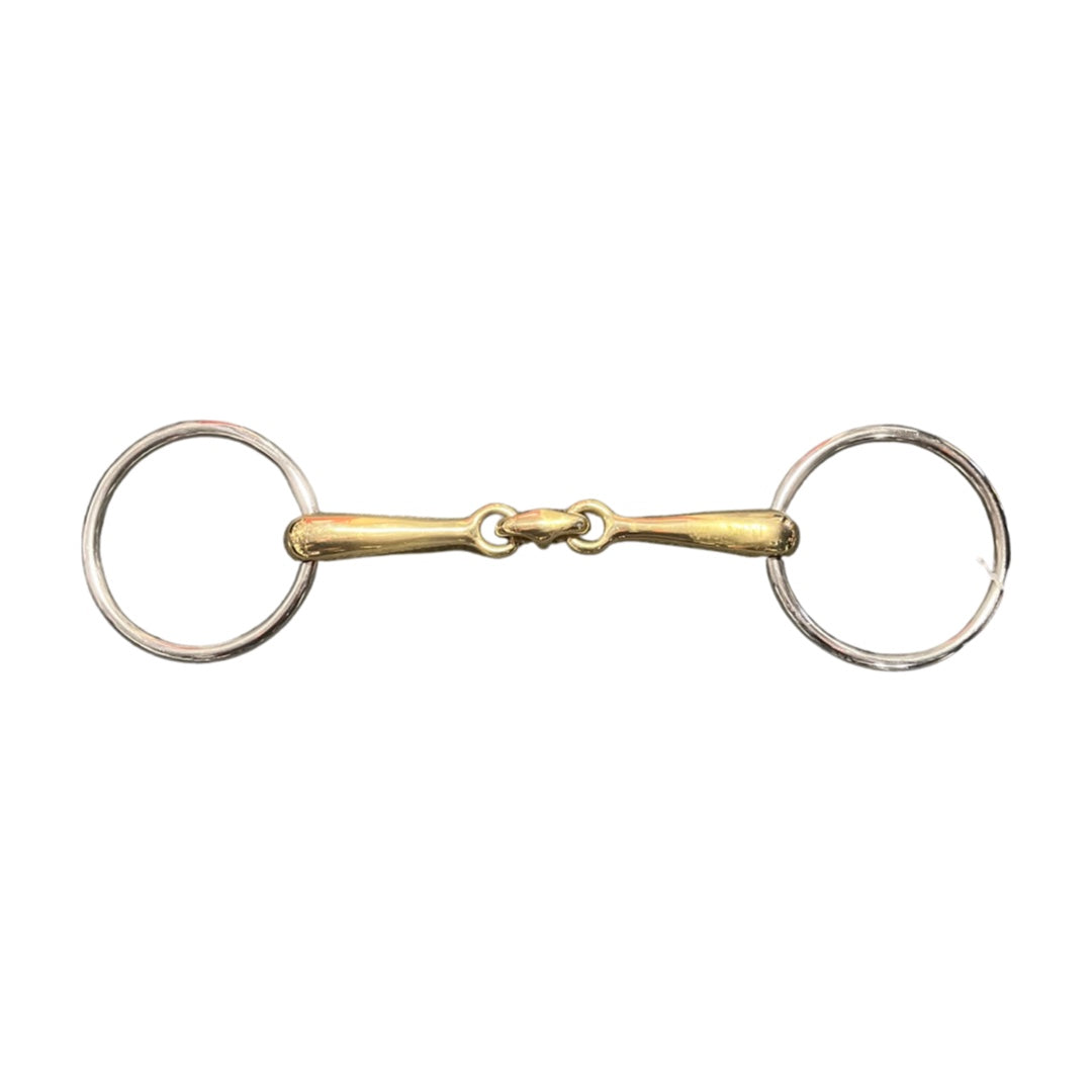 Cavalier Loose Ring Training Snaffle Bit Gold Mouth - The Trading Stables