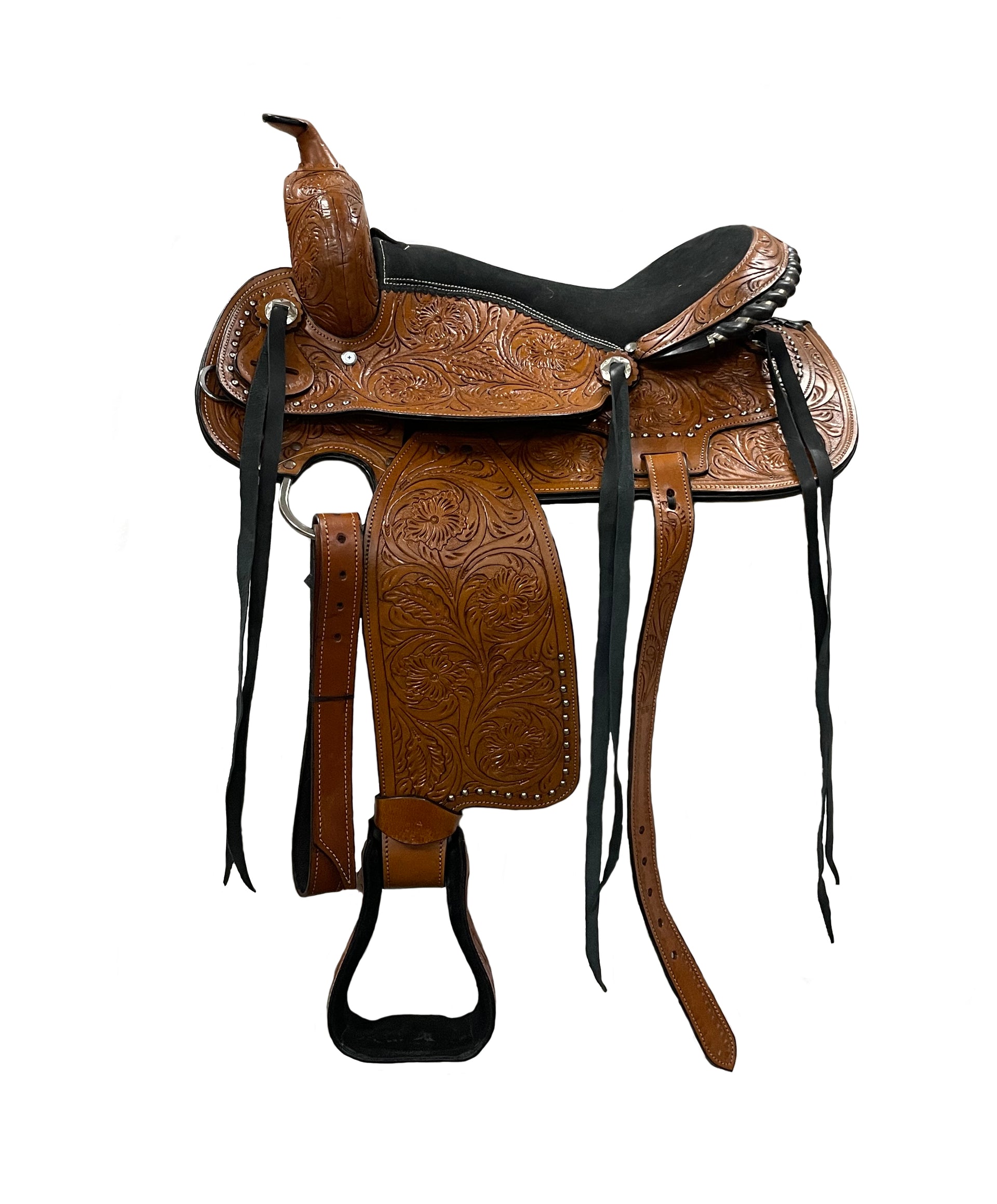 Chetak Deluxe Western Saddle Set SQHB - The Trading Stables