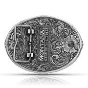 Montana Silversmiths Attitude Buckle - Feathers and Skull - The Trading Stables