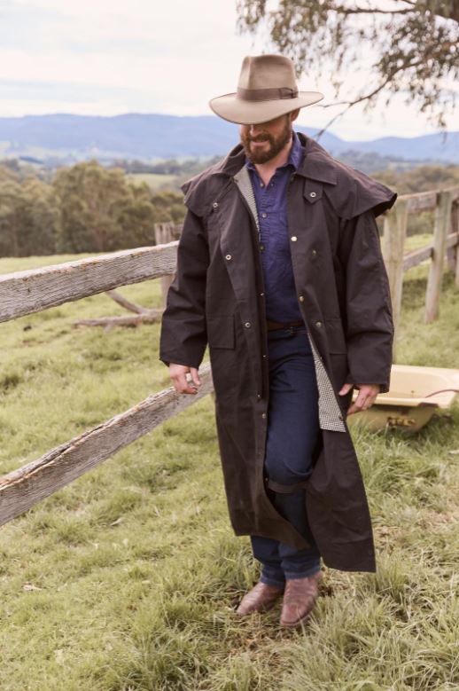 Nullarbor Full Length Oilskin Coat - The Trading Stables