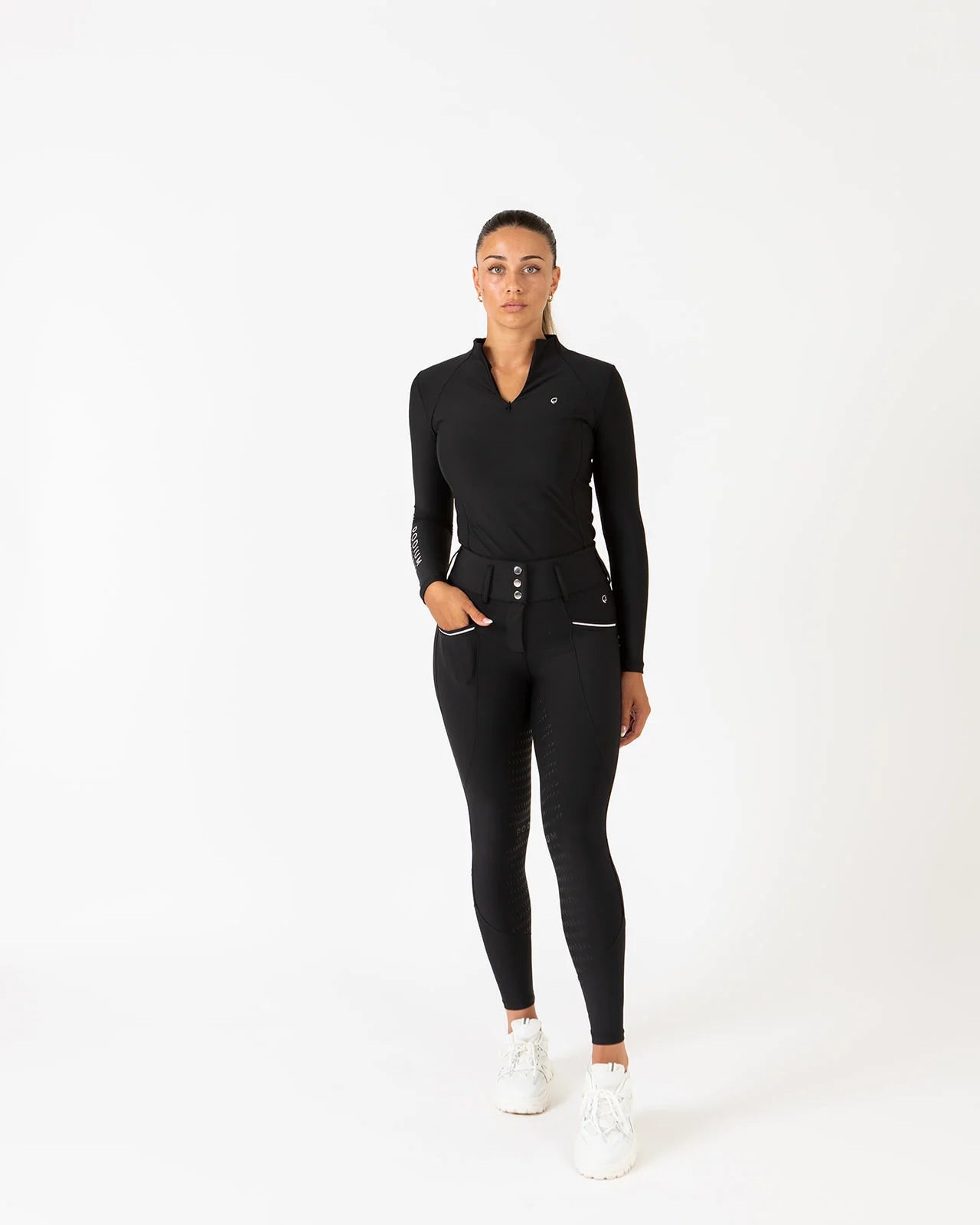 Pro Tech Competition Hybrid Breeches - Black - The Trading Stables