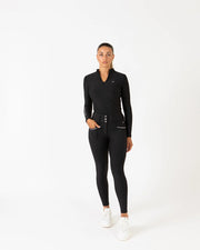Pro Tech Competition Hybrid Breeches - Black - The Trading Stables