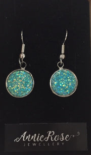 Annie Rose Glitter Drop Earrings - The Trading Stables