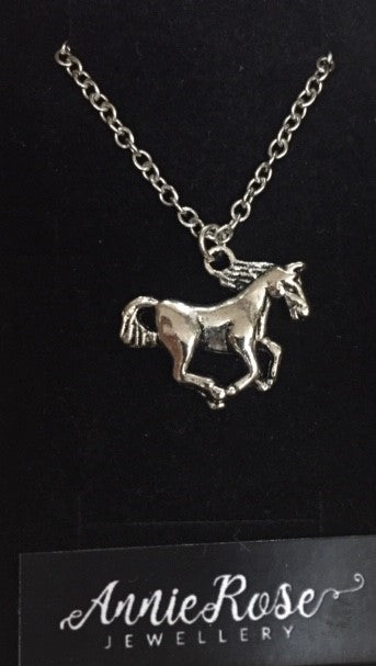 Annie Rose Silver Running Horse - The Trading Stables