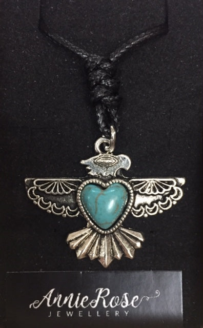 Annie Rose Silver & Turquoise Pendent - The Trading Stables