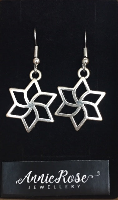 Annie Rose Silver Star Earrings - The Trading Stables