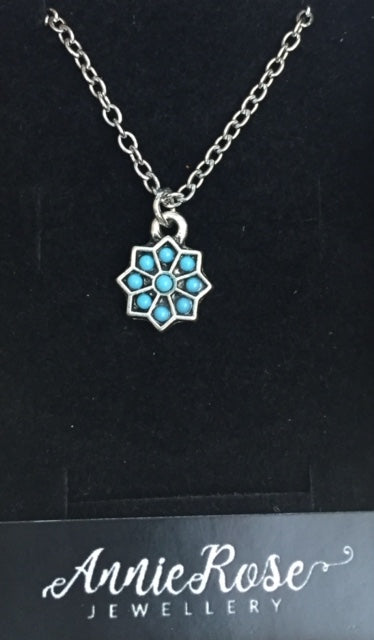 Annie Rose Turquoise Octagon Pendant - The Trading Stables
