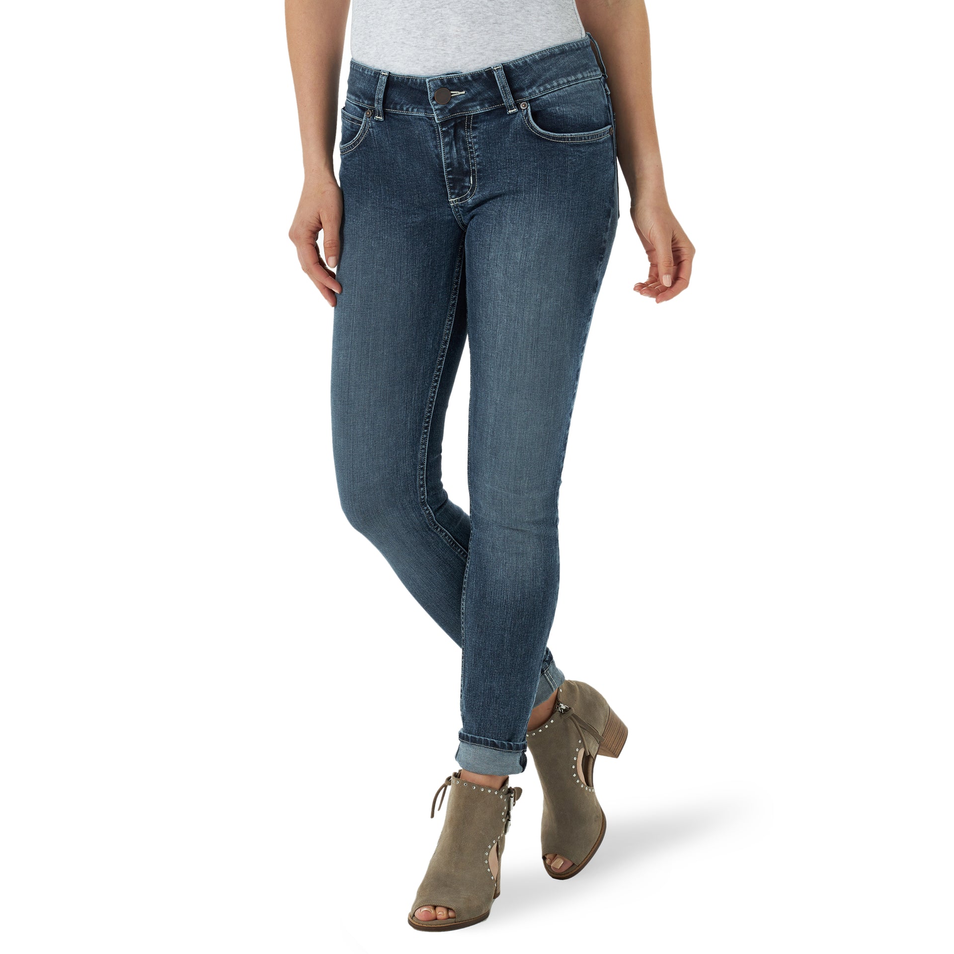 Womens Wrangler Essential Skinny Jeans - The Trading Stables
