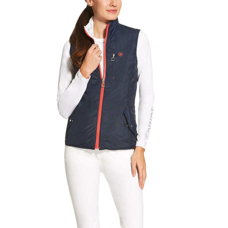Womens Ariat Out Fox Reversible Vest - The Trading Stables
