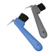 Metal Hoof Pick With Brush - The Trading Stables