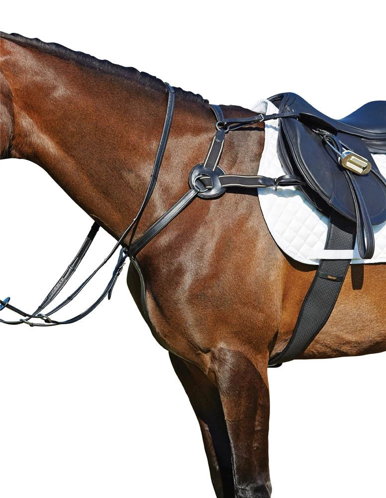 Kincade Five Point Leather Breastplate - The Trading Stables