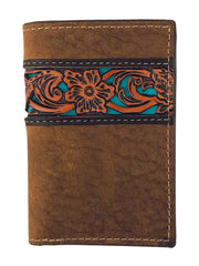Roper Wallet - Tri-fold Tooled Leather - The Trading Stables