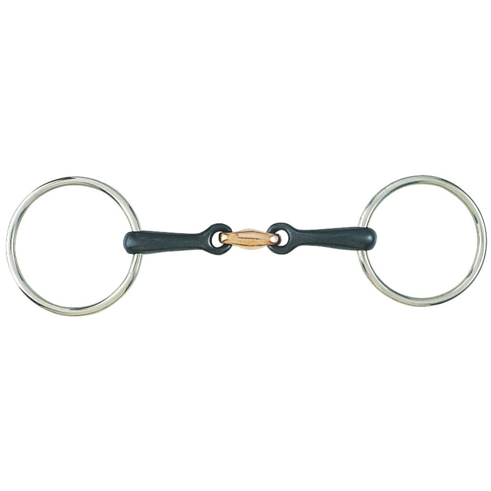 Loose Ring Training Snaffle Bit w/Sweet Iron & Copper Mouth - The Trading Stables