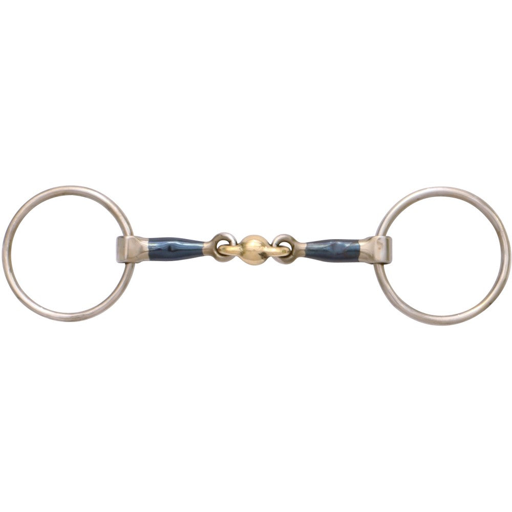 Blue Alloy Loose Ring Training Snaffle - The Trading Stables