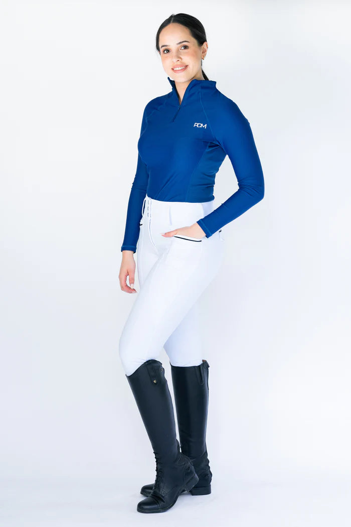 Pro Tech Competition Hybrid Breeches - White - The Trading Stables
