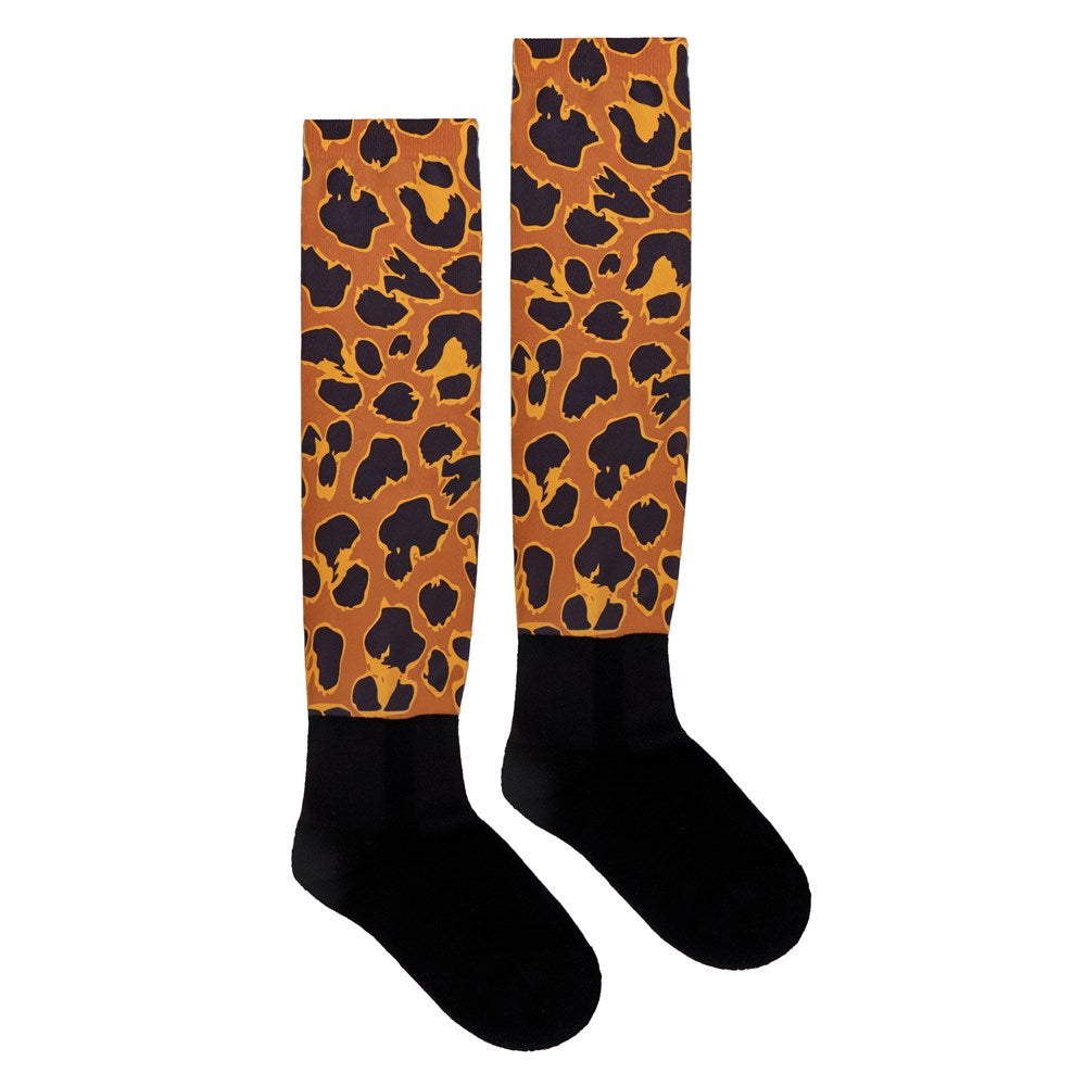 Huntington Knee High Riding Socks - Leopard - The Trading Stables