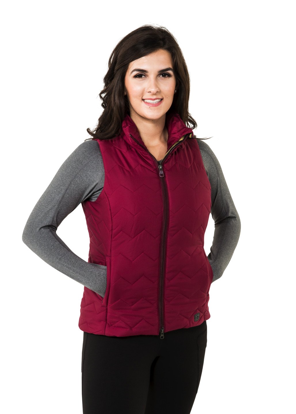 Noble Outfitters Calgary Vest Cranberry - The Trading Stables