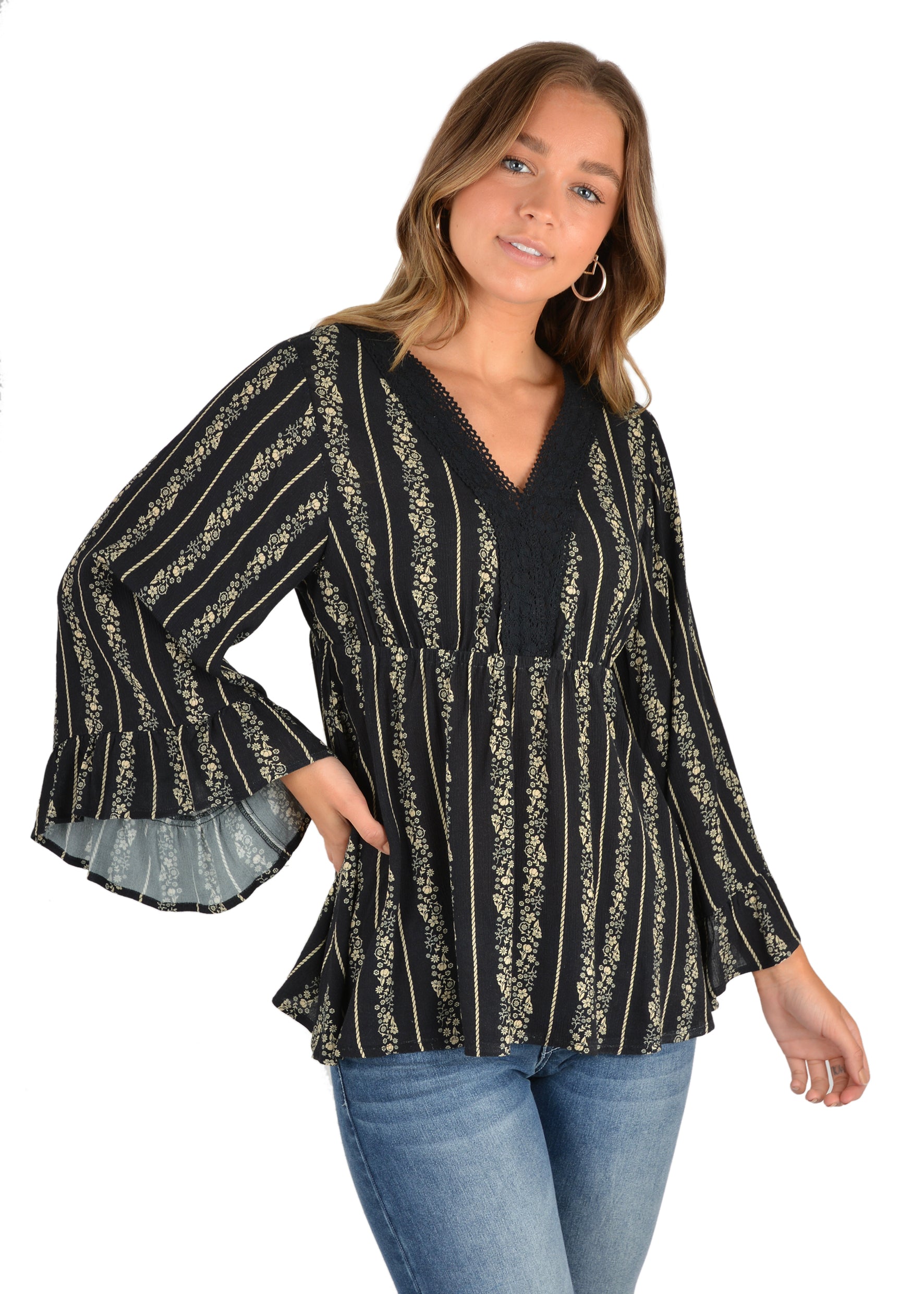 Pure Western Womens Lilibeth Blouse - The Trading Stables