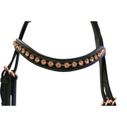 Jeremy & Lord Rose Gold Snaffle Bridle - The Trading Stables