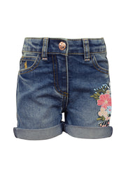 Thomas Cook Girls Embroidered Denim Shorts - The Trading Stables