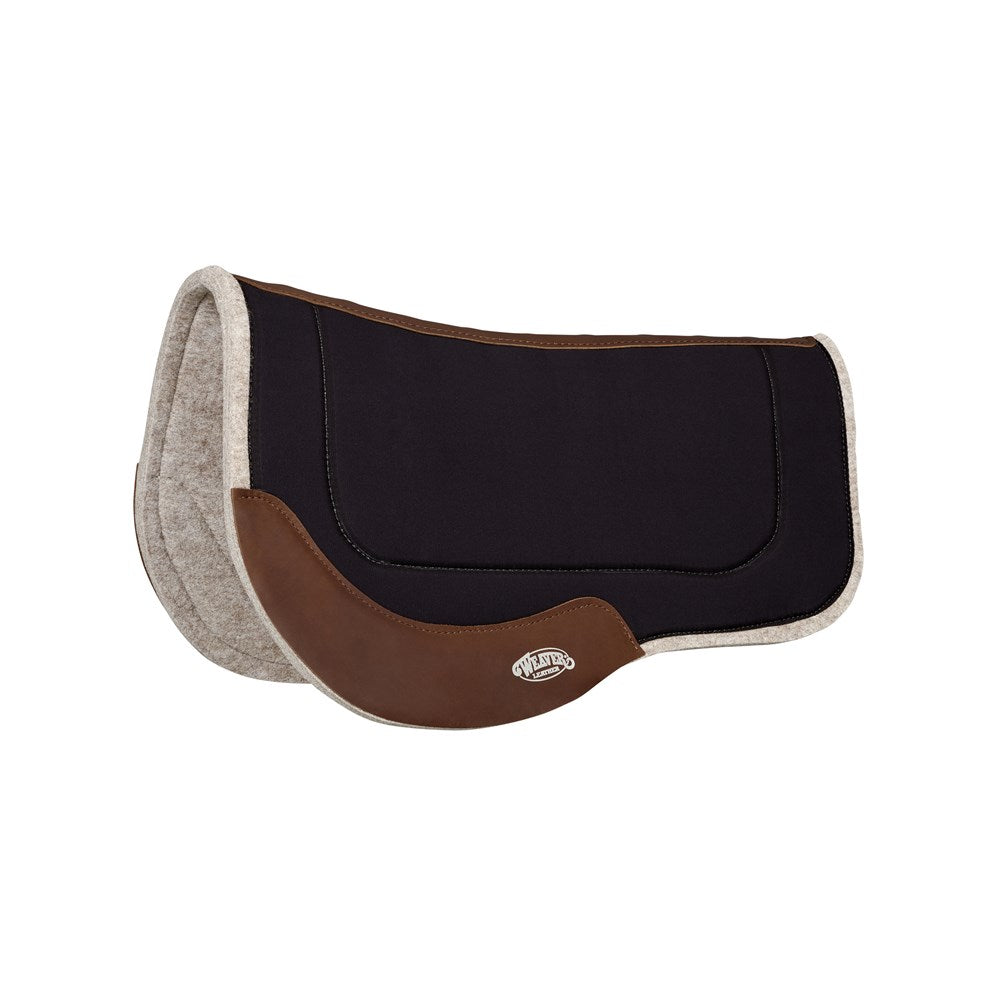 Weaver Trail Gear Felt Saddle Pad Black H9 - The Trading Stables