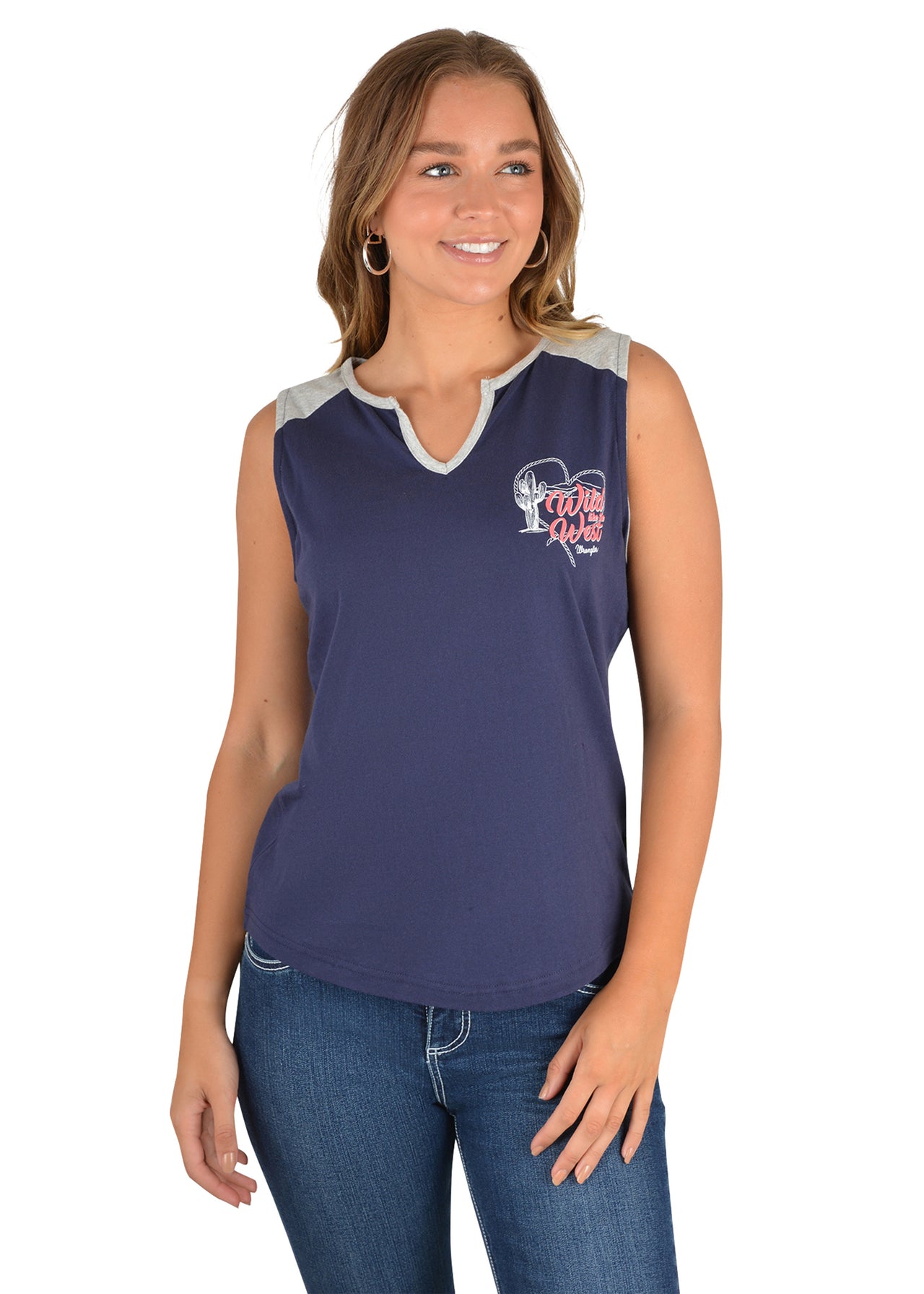 Wrangler Women's Wild Like The West Tank - The Trading Stables