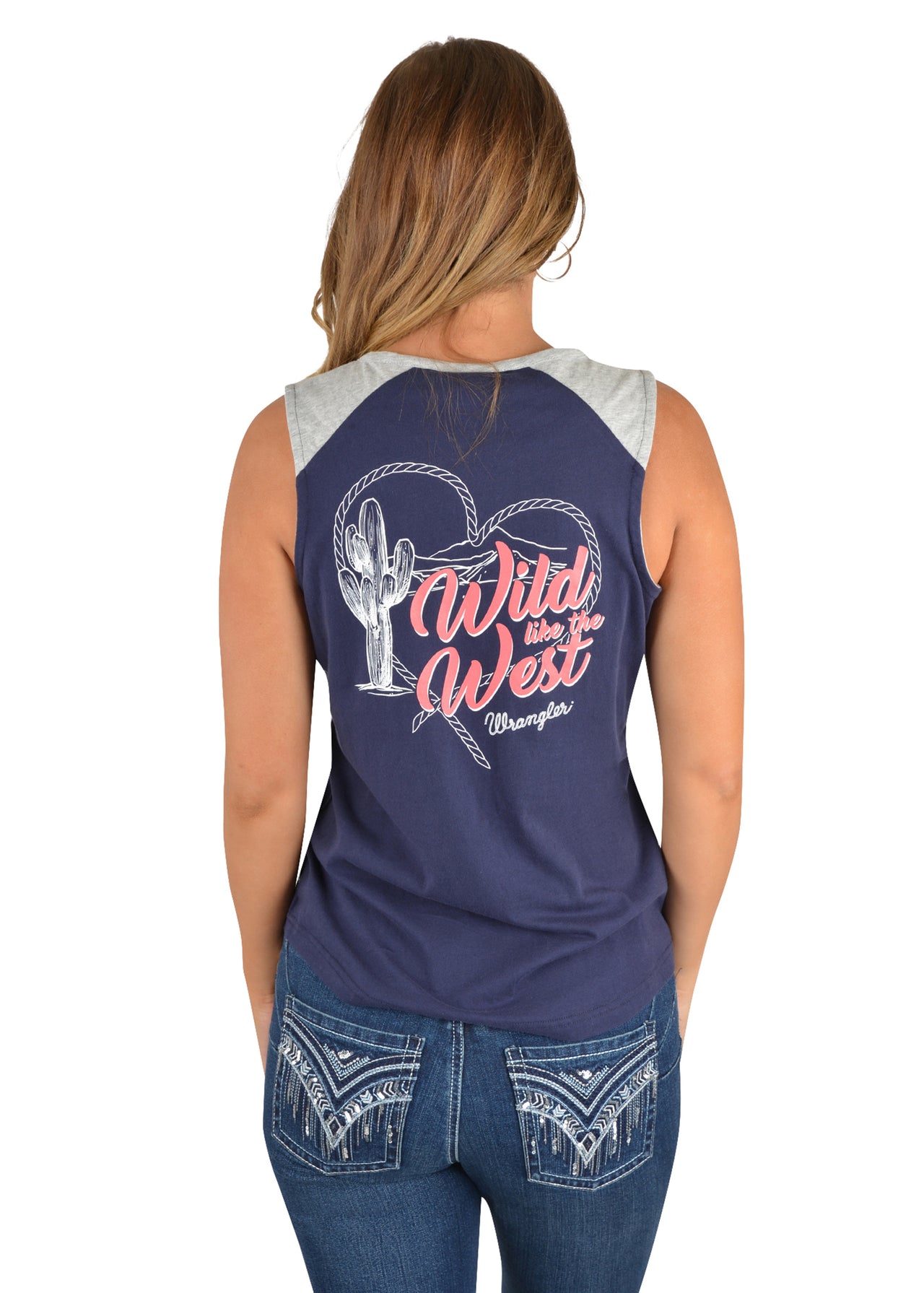 Wrangler Women's Wild Like The West Tank - The Trading Stables