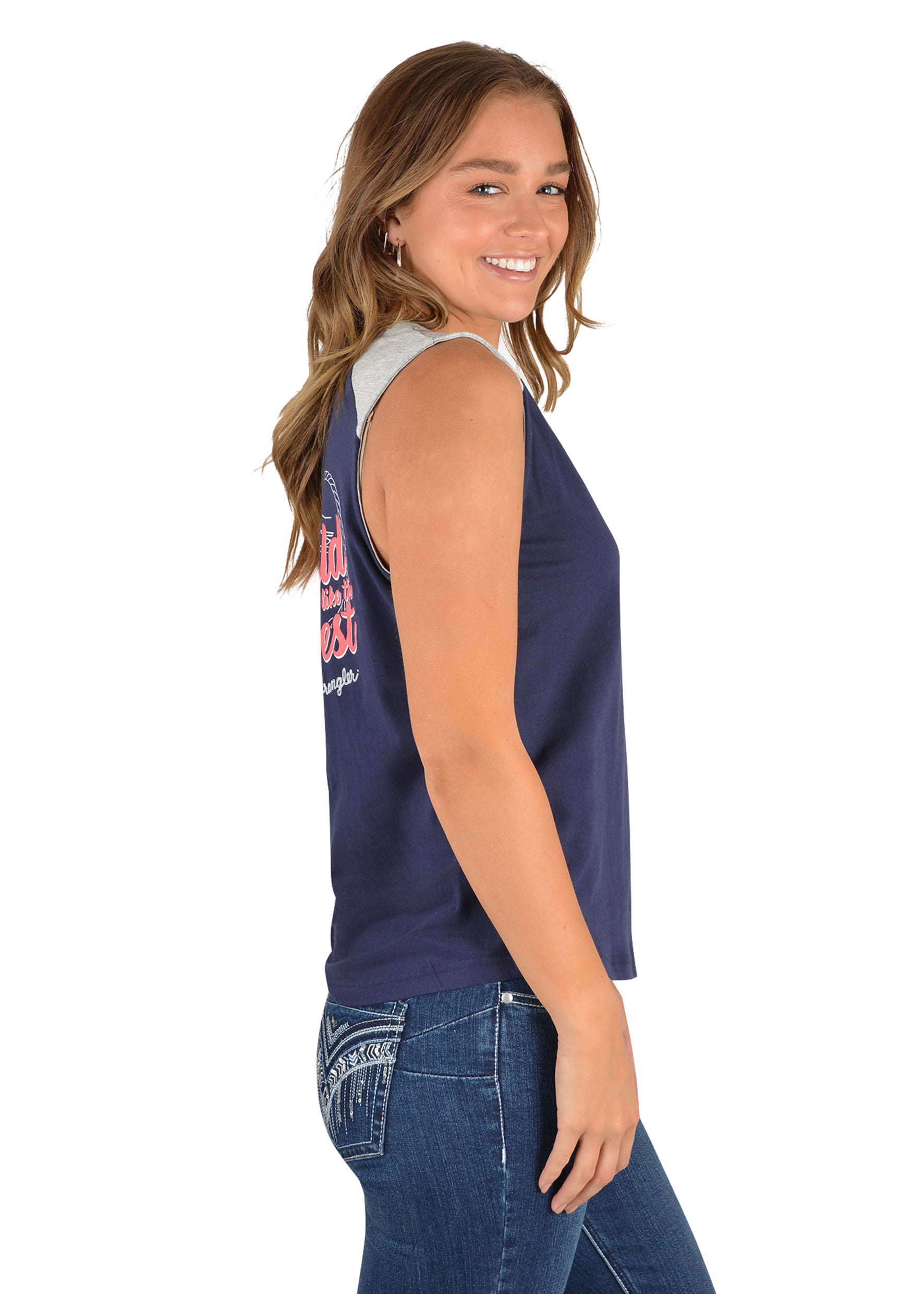 Wrangler Women's Wild Like The West Tank - The Trading Stables