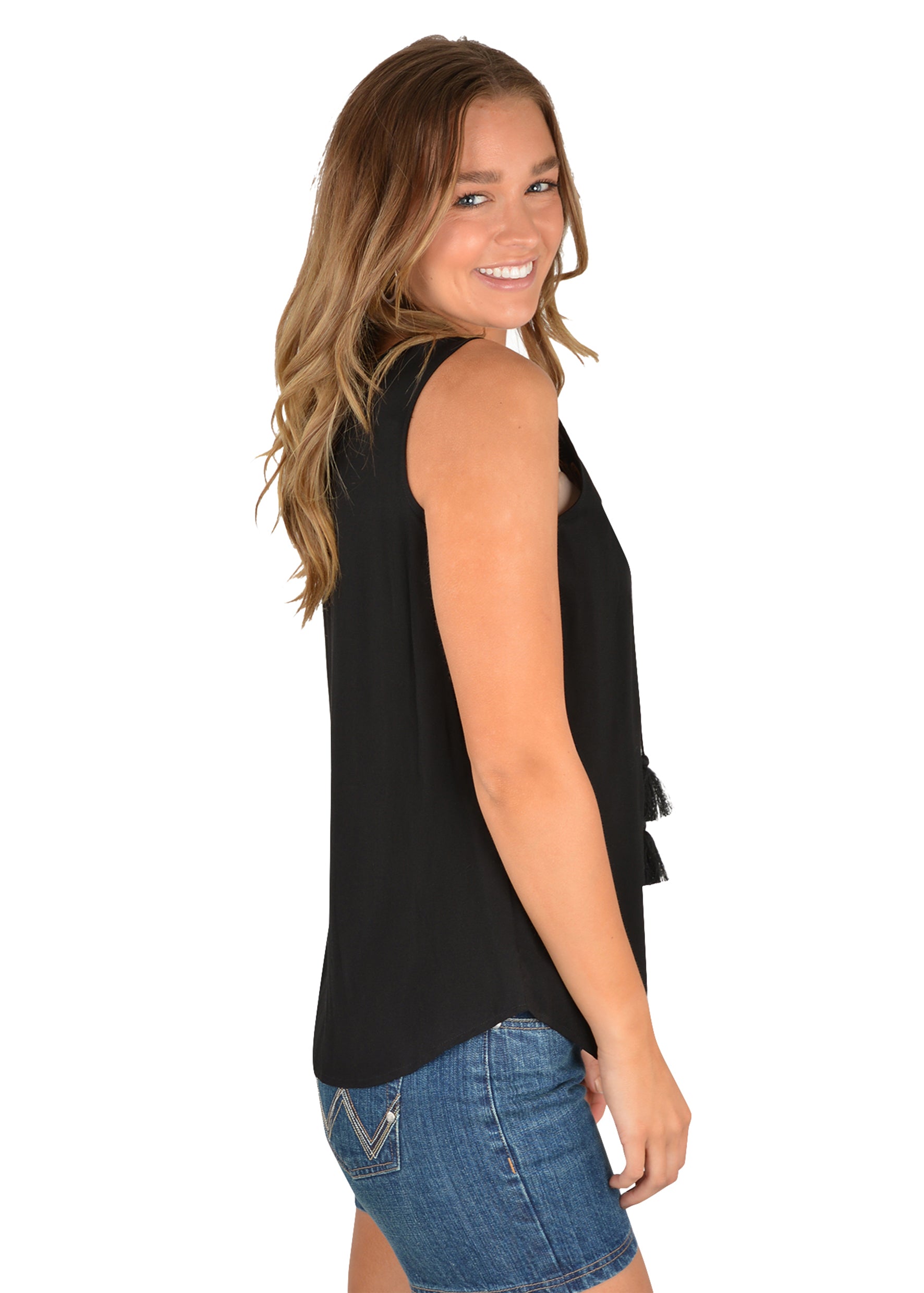 Women's Rosalie Woven Tank - The Trading Stables