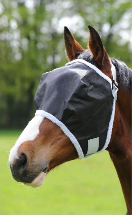 Saxon Buzz Away Fly Mask With Fleece - The Trading Stables