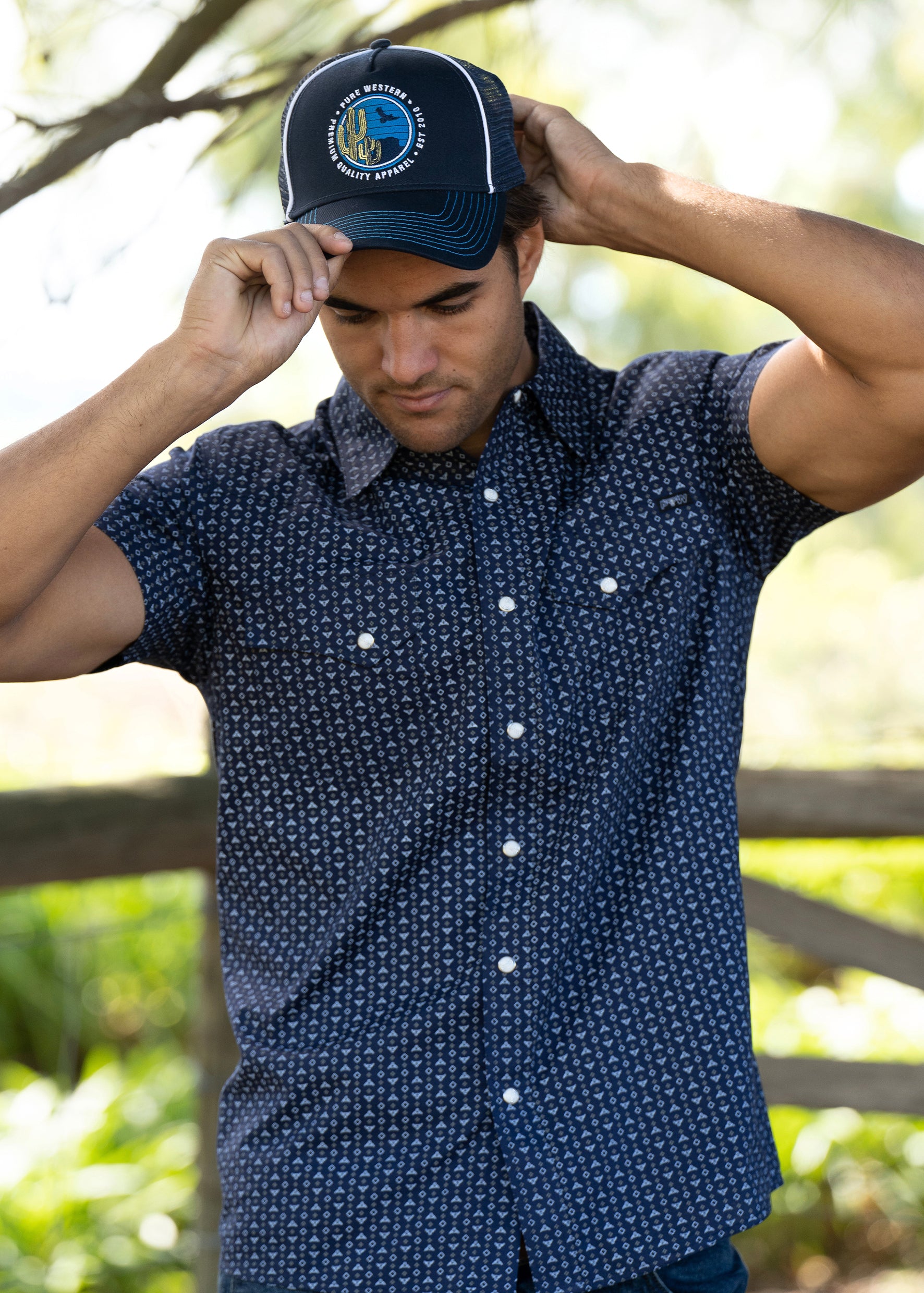 Pure Western Men's Bailey Print Shirt - The Trading Stables